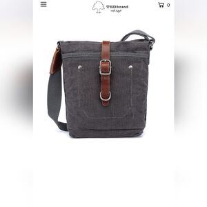 NWT TSD Brand Forest Zip Crossbody in Slate